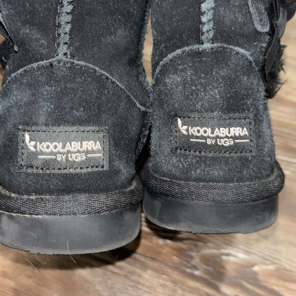 Koolaburra by UGG black suede faux fur insider inside size youth 1. - Picture 5 of 7